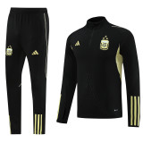 2023 Argentina (black) Adult Sweater tracksuit set Training Suit