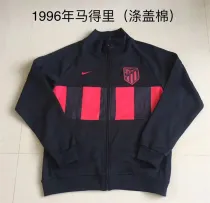 1996 Atletico Madrid (Black Red) Jacket Adult Sweater tracksuit