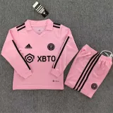 Long sleeve Kids kit 23-24 Inter Miami CF home Thailand Quality