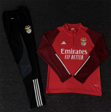 23-24 SL Benfica (Red) Adult Sweater tracksuit set Training Suit
