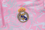 23-24 Real Madrid (pink) Adult Sweater tracksuit set
