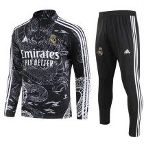 23-24 Real Madrid (black) Adult Sweater tracksuit set
