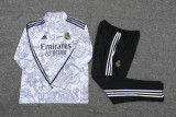 23-24 Real Madrid (cyan) Adult Sweater tracksuit set