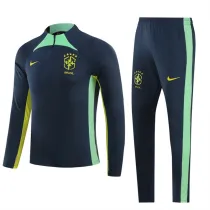 23-24 Brazil (Upper cyan) Adult Sweater tracksuit set