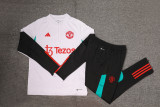 23-24 Manchester United (white) Adult Sweater tracksuit set