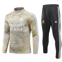 23-24 Real Madrid (yellow) Adult Sweater tracksuit set