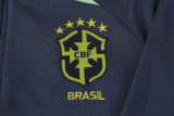 23-24 Brazil (Upper cyan) Adult Sweater tracksuit set