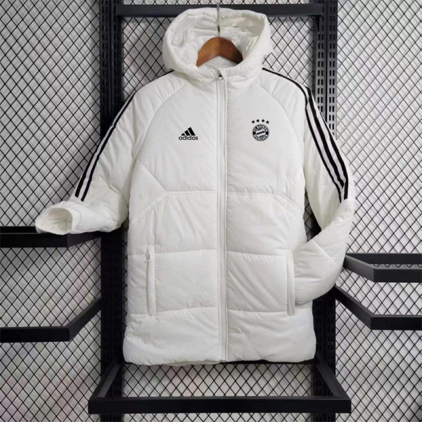 23-24 Bayern München (white) cotton-padded clothes Soccer Jacket