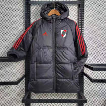 23-24 CA River Plate (black) cotton-padded clothes Soccer Jacket
