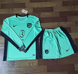 Long sleeve 23-24 Atletico Madrid Third Away Set.Jersey & Short High Quality