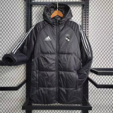 23-24 Real Madrid (black) cotton-padded clothes Soccer Jacket
