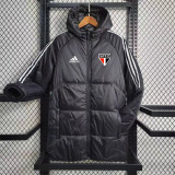23-24 Sao Paulo (black) cotton-padded clothes Soccer Jacket