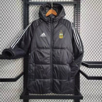 2023 Argentina (black) cotton-padded clothes Soccer Jacket