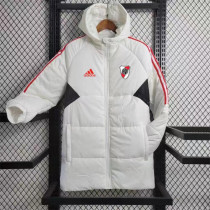 23-24 CA River Plate (white) cotton-padded clothes Soccer Jacket