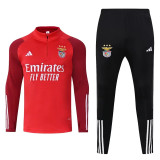 23-24 SL Benfica (Red) Adult Sweater tracksuit set Training Suit