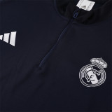 23-24 Real Madrid (sapphire blue) Adult Sweater tracksuit set