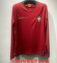 Long sleeve 2018 Portugal home Retro Jersey Thailand Quality
