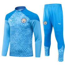 23-24 Manchester City (sky blue) Adult Sweater tracksuit set