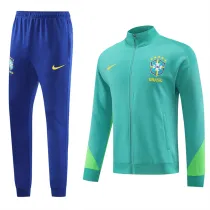 23-24 Brazil (light green)Jacket Adult Sweater tracksuit set