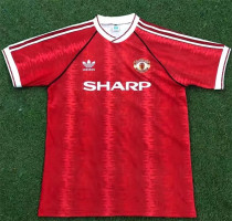 91-92 Manchester United home Retro Jersey Thailand Quality