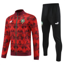 23-24 Morocco (red) Jacket Adult Sweater tracksuit set