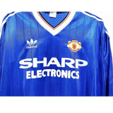 Long sleeve 82-83 Manchester United Third Away Retro Jersey Thailand Quality