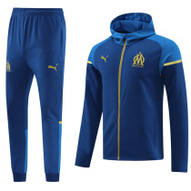 23-24 Marseille (Colorful Blue) Jacket and cap set training suit Thailand Qualit