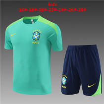 Kids kit 2023 Brazil (Training clothes) Thailand Quality