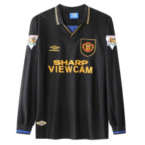 Long sleeve 94-95 Manchester United Away Retro Jersey Thailand Quality
