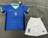 Kids kit 2024 Brazil Away Thailand Quality