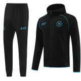 23-24 SSC Napoli (black) Jacket and cap set training suit Thailand Qualit