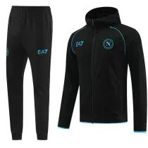 23-24 SSC Napoli (black) Jacket and cap set training suit Thailand Qualit