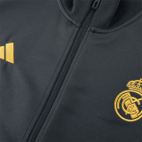 23-24 Real Madrid (Dark gray) Jacket Adult Sweater tracksuit set
