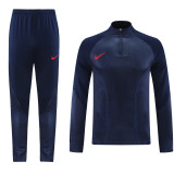 23-24 Nike (sapphire blue) Adult Sweater tracksuit set Training Suit