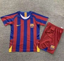 Kids kit 05-06 FC Barcelona home (Retro Jersey) Thailand Quality