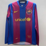 Long sleeve 07-08 FC Barcelona home Retro Jersey Thailand Quality