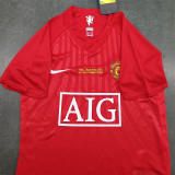Kids kit  07-08 Manchester United home (Retro Jersey) Thailand Quality