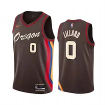 波特兰开拓者 Portland Trail Blazers City Edition LILLARD  0#