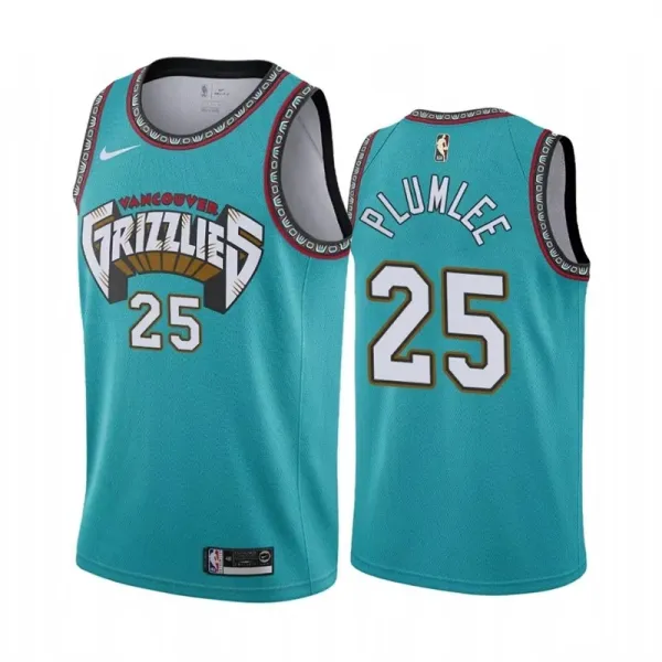 孟菲斯灰熊 Memphis Grizzlies Retro version：PLUMLEE  25#
