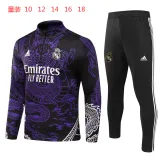 Young 23-24 Real Madrid (purple) Sweater tracksuit set