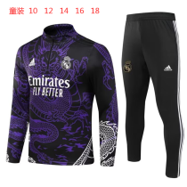 Young 23-24 Real Madrid (purple) Sweater tracksuit set