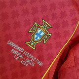 European Cup 2004 Portugal home Retro Jersey Thailand Quality