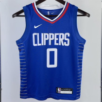 24童装快船队Los Angeles Clippers Youth children's clothing:WESTBROOK  0#