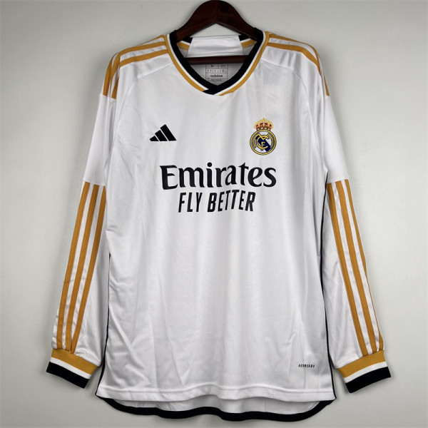 23-24 Real Madrid home Long sleeve Thailand Quality