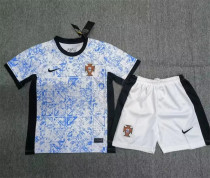 Kids kit 2024 Portugal Away Thailand Quality