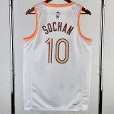 24 马刺 San Antonio Spurs City Edition：SOCHAN  10#
