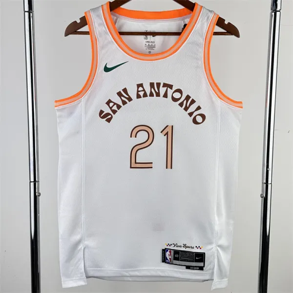 24 马刺 San Antonio Spurs City Edition：DUNCAN  21#