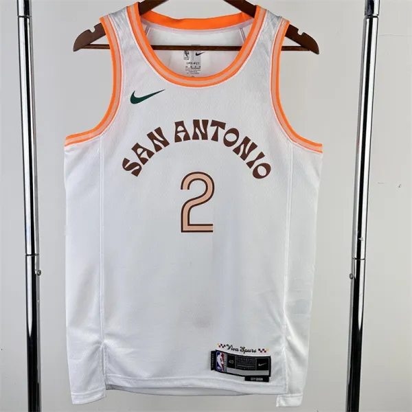 24 马刺 San Antonio Spurs City Edition：LEONARD  2#