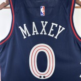24 费城76人 Philadelphia 76ers City Edition :MAXEY  0#