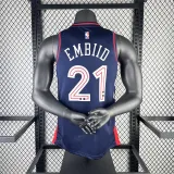 24 费城76人 Philadelphia 76ers City Edition :EMBIID  21#